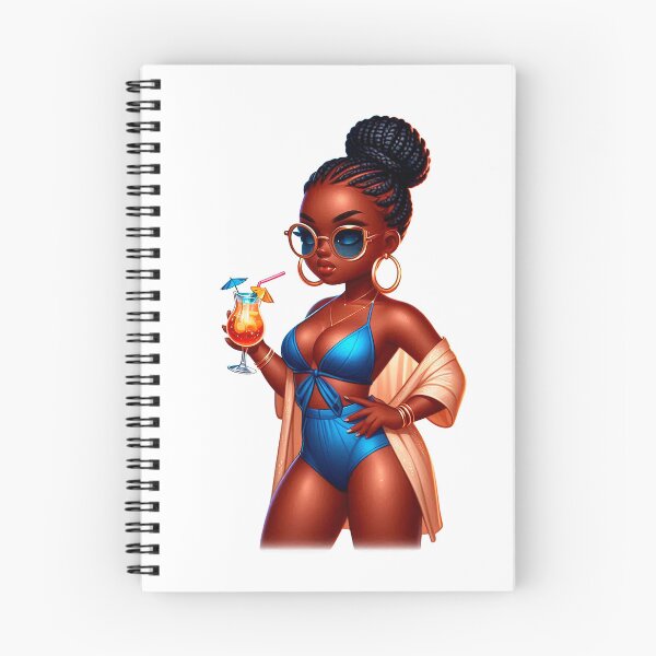 Item preview, Swimwear Chibi Doll, Summer Chibi Doll, Summer Chibi Girl, Beach Chibi, Swimsuit Chibi, Afro Chibi. designed and sold by gabrielakrall.