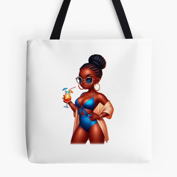 Item preview, Swimwear Chibi Doll, Summer Chibi Doll, Summer Chibi Girl, Beach Chibi, Swimsuit Chibi, Afro Chibi. designed and sold by gabrielakrall.