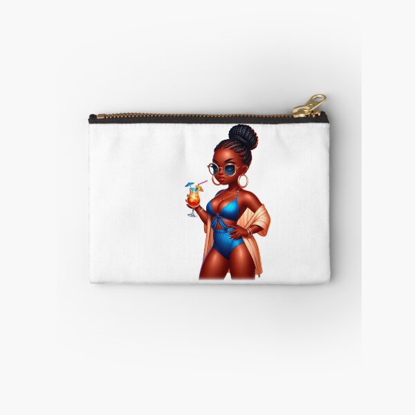 Item preview, Swimwear Chibi Doll, Summer Chibi Doll, Summer Chibi Girl, Beach Chibi, Swimsuit Chibi, Afro Chibi. designed and sold by gabrielakrall.