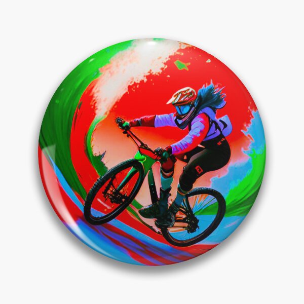Item preview, MTB Wave Rider: Female Shredding Trails Like a Pro designed and sold by GrizzlyCollective.