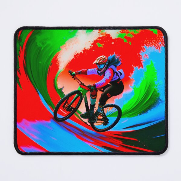 Item preview, MTB Wave Rider: Female Shredding Trails Like a Pro designed and sold by GrizzlyCollective.
