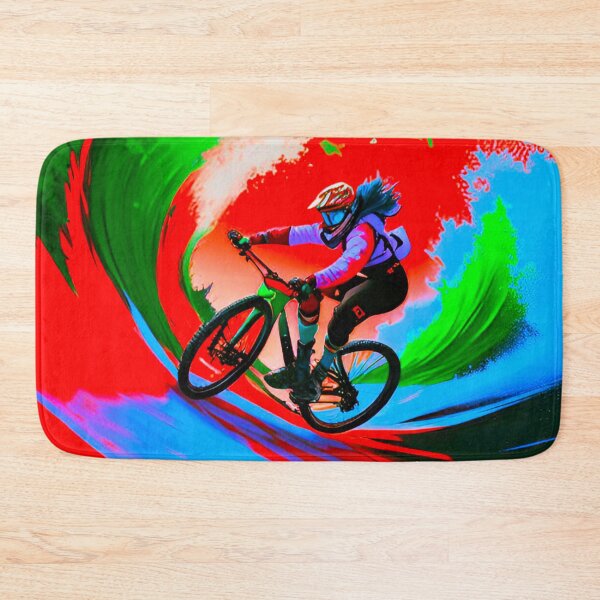 Item preview, MTB Wave Rider: Female Shredding Trails Like a Pro designed and sold by GrizzlyCollective.