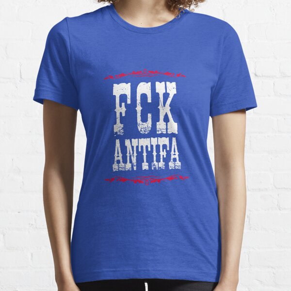 Vista previa del artículo con la obra «FCK Antifa», diseñado y vendido por textartlogos.