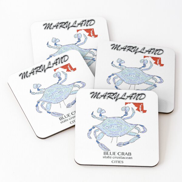 Item preview, Coastal Charm, Maryland Blue Crab, State Symbols, Cities designed and sold by Colleen Macomber.