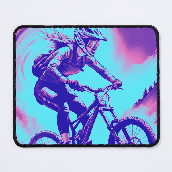 Item preview, Tri-Hued Speedster: Pink, Blue, and Purple MTB Racer designed and sold by GrizzlyCollective.