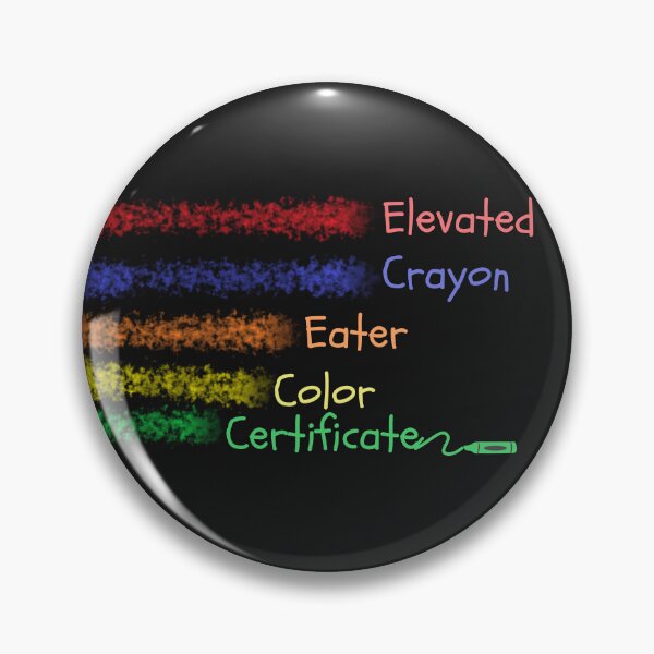 Item preview, Elevated crayon eater color cerificate designed and sold by Belweder.