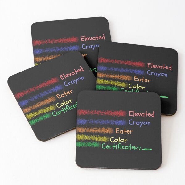 Item preview, Elevated crayon eater color cerificate designed and sold by Belweder.
