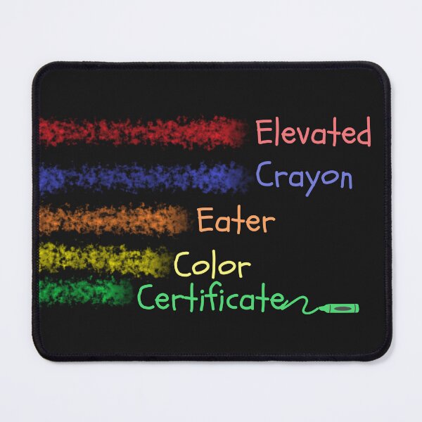 Item preview, Elevated crayon eater color cerificate designed and sold by Belweder.
