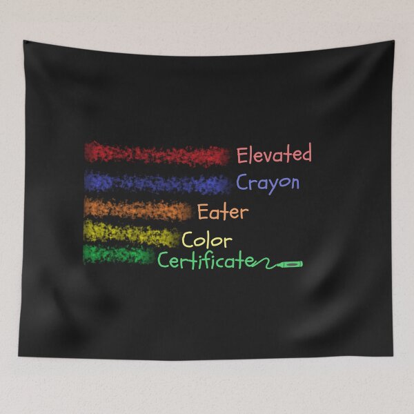 Item preview, Elevated crayon eater color cerificate designed and sold by Belweder.