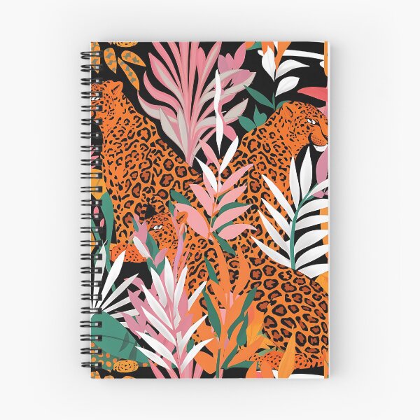Item preview, Seamless pattern with leopards in the jungle with palm designed and sold by Haji  Kamora.