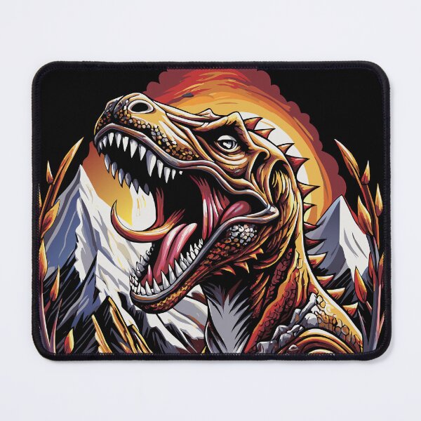 Item preview, t-rex and mountain designed and sold by MakeitMelo.