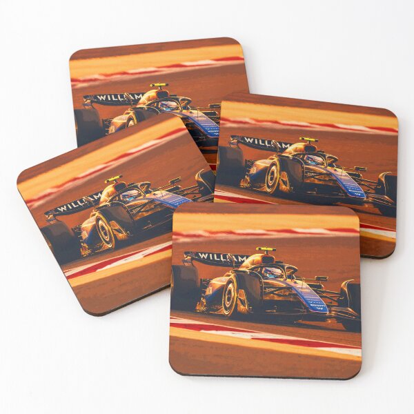 Item preview, Logan Sargeant racing in the 2024 Saudi Arabian Grand Prix abstract designed and sold by Rodissimus1984.