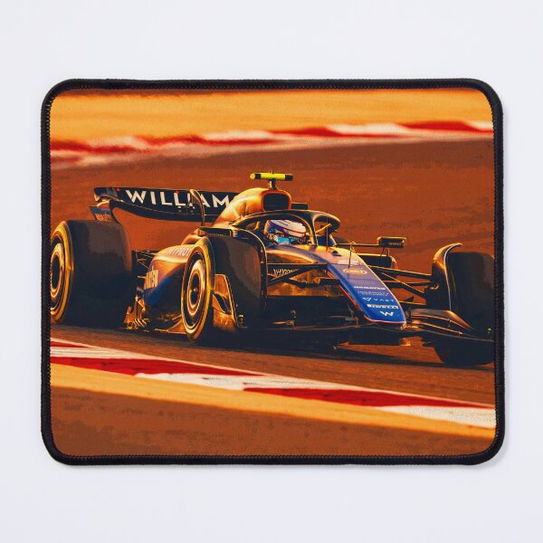 Item preview, Logan Sargeant racing in the 2024 Saudi Arabian Grand Prix abstract designed and sold by Rodissimus1984.