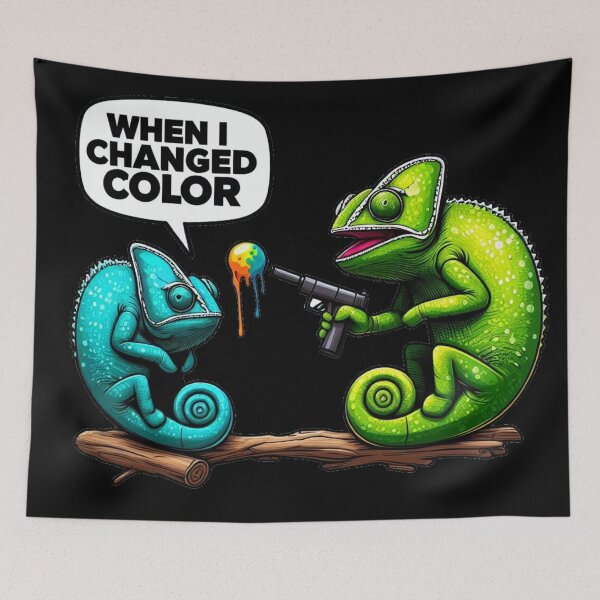 Item preview, Chameleons play paintball -  Charming designed and sold by Shtex.