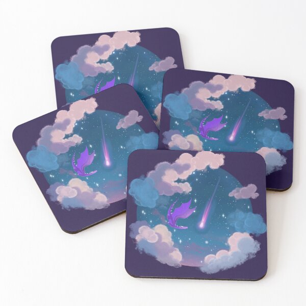 Item preview, Dragon skies- purple dragon cloudscape designed and sold by GeekandArtsy.