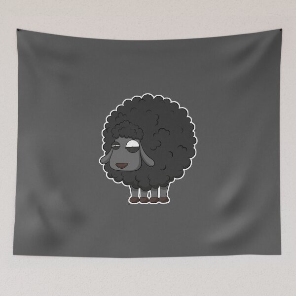 Item preview, Black sheep cartoon designed and sold by spilu.