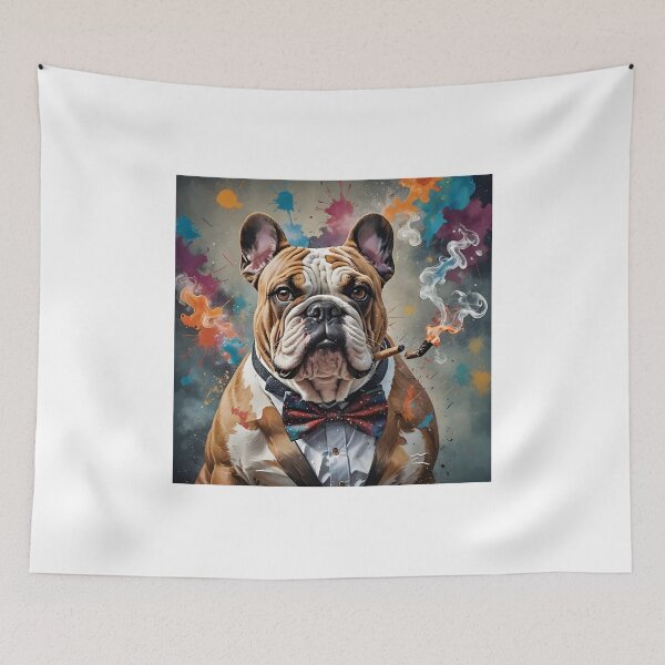 Item preview, Bulldog smoking  designed and sold by Majorartworks.