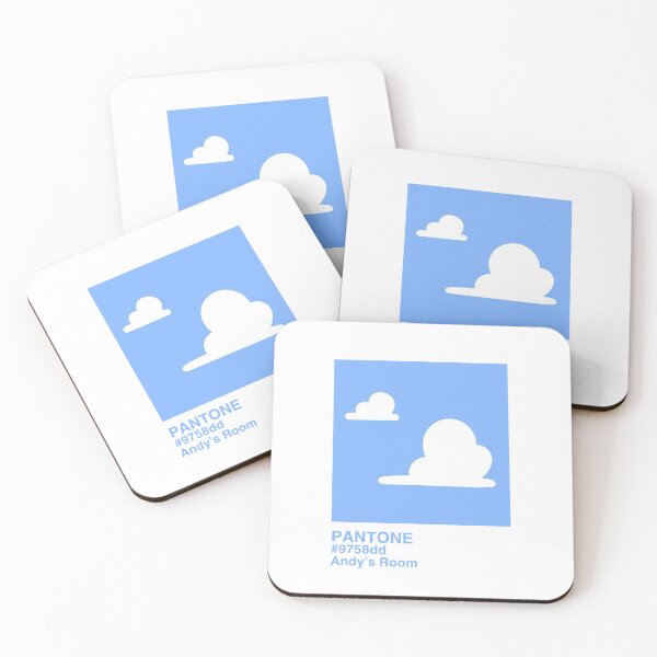 Item preview, Blue Paint Swatch with Toy Story Clouds designed and sold by YonderAndBeyond.