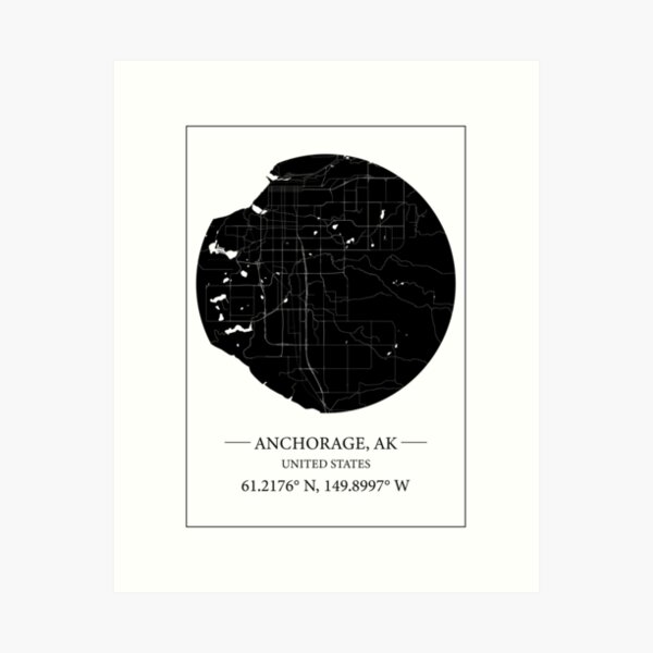 Item preview, Anchorage map designed and sold by Mapmingle.