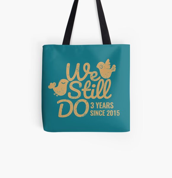 Tote Bag Trois Ans Vers Le Bas Pour Toujours T 3emes T Shirts D Anniversaire De Mariage Cas De Telephone Et D Autres Cadeaux Par Memwear Redbubble