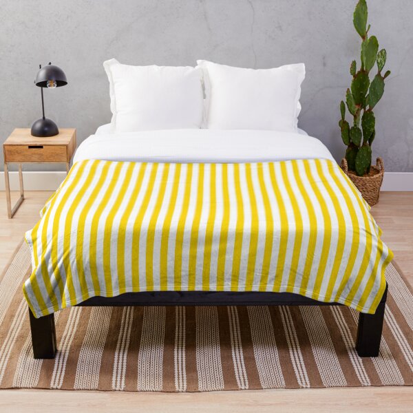 Item preview, Yellow and white stripes, striped pattern designed and sold by patterncrow.
