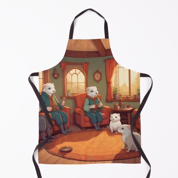 Item preview, Ferret Family Art designed and sold by WildlifeInc.
