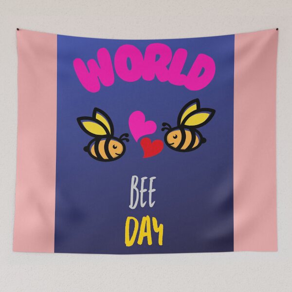 Item preview, WORLD BEE DAY IN MAY MONTH WITH LOVING BEES designed and sold by ThamaraiSelvi.