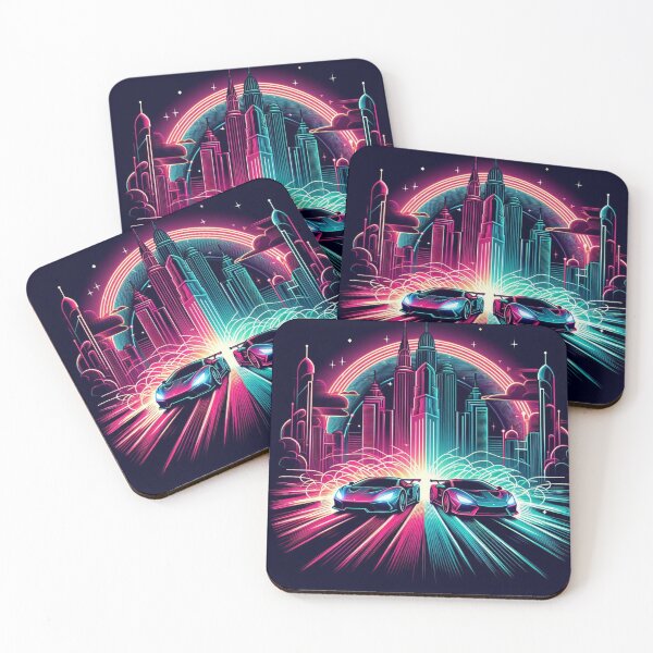 Item preview, Speed Cars Neon Style designed and sold by KTGim.