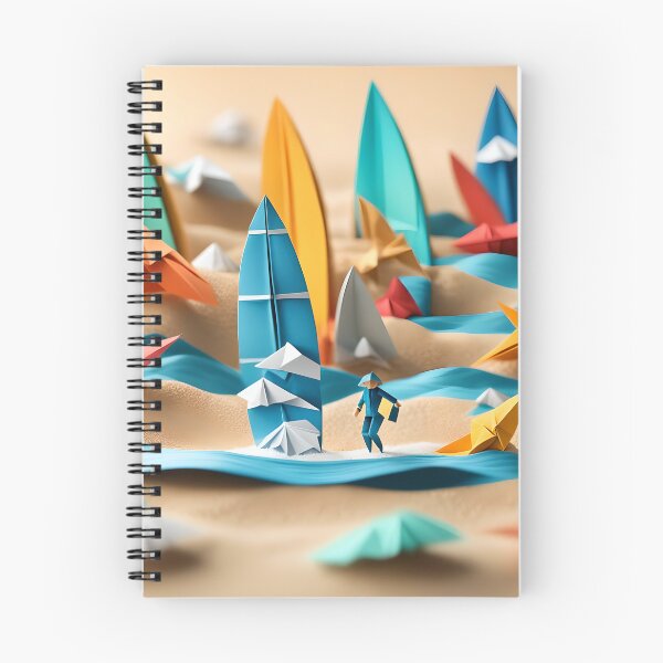 Item preview, Origami Art - Riding the Waves: Surfing Adventures at the Beach designed and sold by ArtfulFolds.
