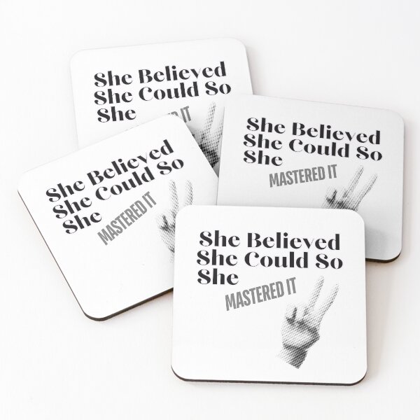 Item preview, She Believed She Could So She Mastered It designed and sold by MagdaKlosArt.