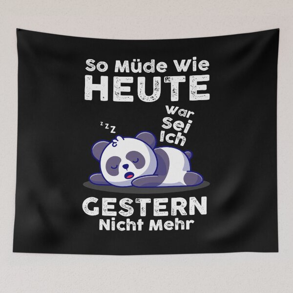 Item preview, I haven't been as tired as today since yesterday, panda, lazy saying, funny sloth late riser saying, gift idea for work colleagues designed and sold by PRINTED ..