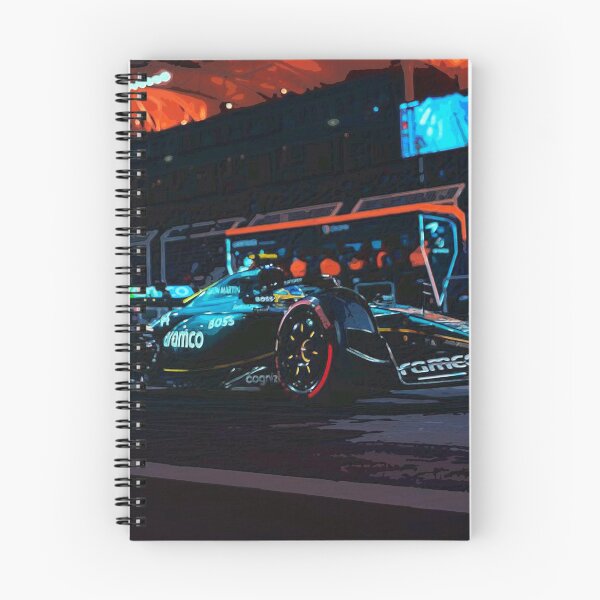 Item preview, Fernando Alonso driving his 2024 F1 car through the pits watercolor designed and sold by Rodissimus1984.