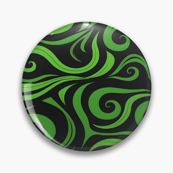 Item preview, Green and Black Swirl Design designed and sold by ArtbyAiGallery.