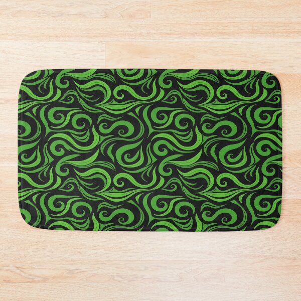 Item preview, Green and Black Swirl Design designed and sold by ArtbyAiGallery.