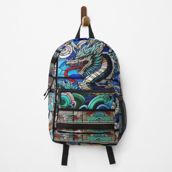 Item preview, Stained glass window with Dragon designed and sold by Wild-way Art.