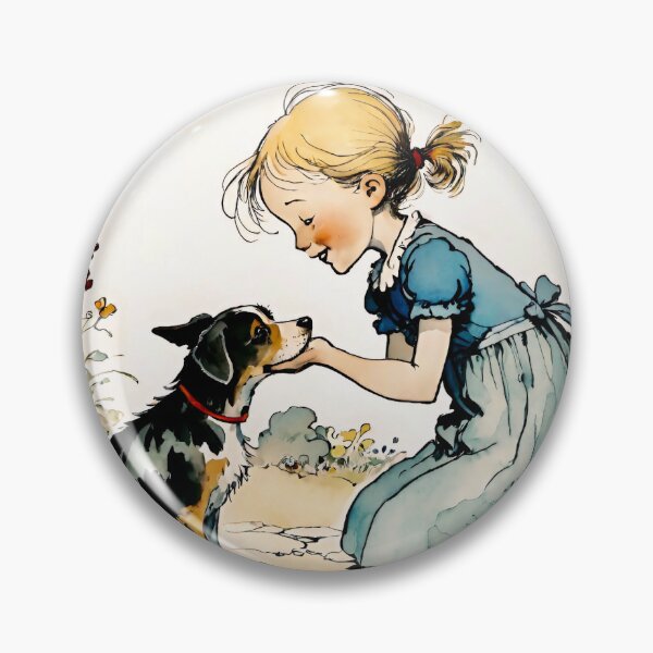 Item preview, A girl and her dog designed and sold by Steffani Lehmann.