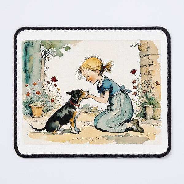Item preview, A girl and her dog designed and sold by Steffani Lehmann.