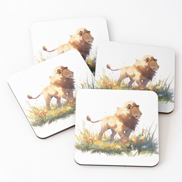 Item preview, Lion And Flowers During Sunny Day designed and sold by jenmountainen.