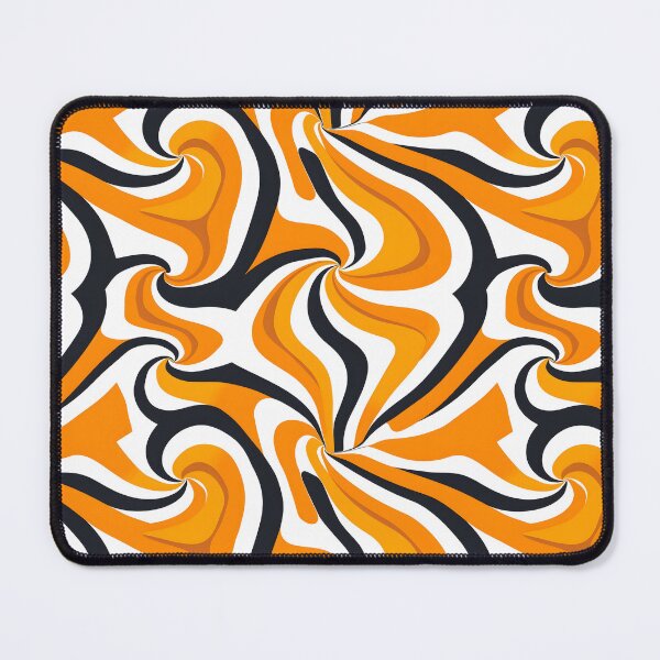 Item preview, Orange, Black and White Swirl Design designed and sold by ArtbyAiGallery.