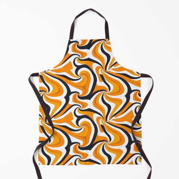 Item preview, Orange, Black and White Swirl Design designed and sold by ArtbyAiGallery.