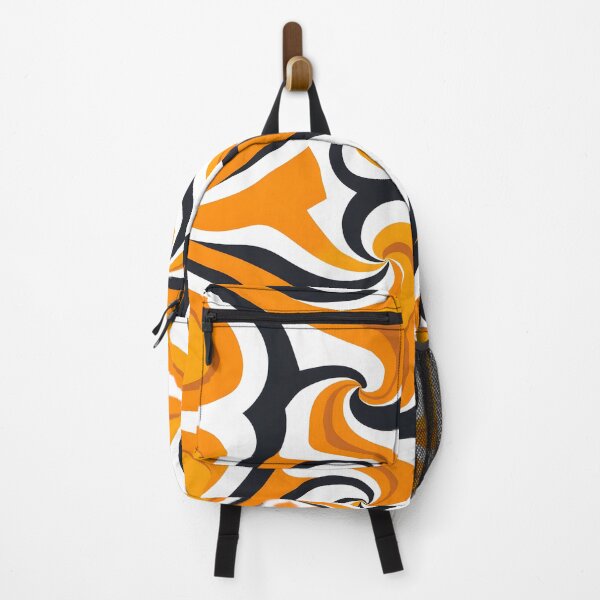 Item preview, Orange, Black and White Swirl Design designed and sold by ArtbyAiGallery.