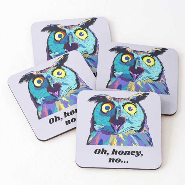 Item preview, Oh Honey, No... - Funny Owl Design designed and sold by BlkMoonShop.