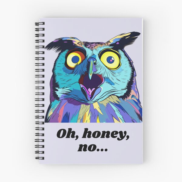 Item preview, Oh Honey, No... - Funny Owl Design designed and sold by BlkMoonShop.