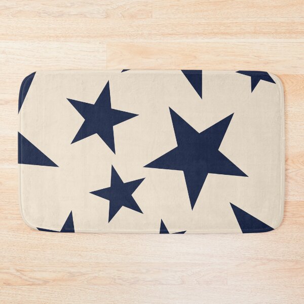 Item preview, Navy & Light Beige Big Ol' Stars designed and sold by STUDIO MORE Los Angeles.
