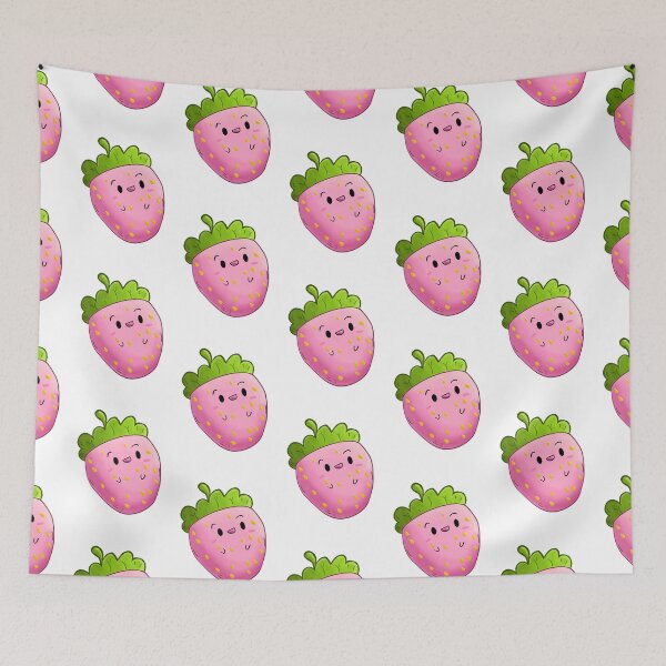 Item preview, Cute Kawaii strawberry  designed and sold by Pixel & Petal Co..