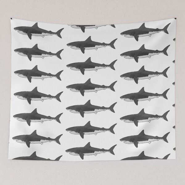 Item preview, Great White Shark Painting designed and sold by KvP423.