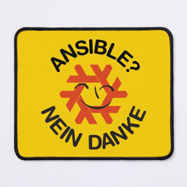 Item preview, Ansible? Nein Danke NixOS Parody Logo ~ Technology designed and sold by internet-joshi.