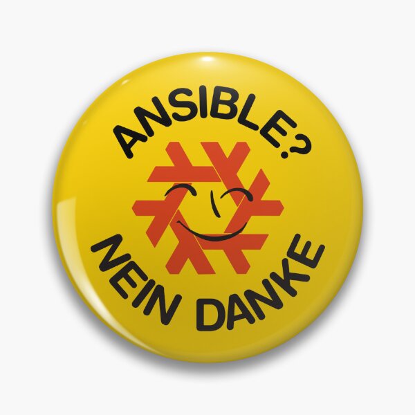 Artikelvorschau, Ansible? Nein Danke NixOS Parody Logo ~ Technologie entworfen und verkauft von internet-joshi.