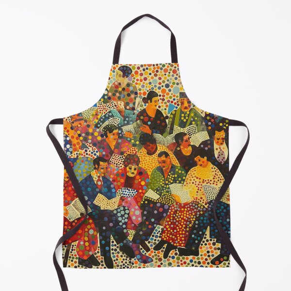 Artikelvorschau, Polka Dot Lesesaal, abstrakte expressionistische Malerei entworfen und verkauft von Neika Shimm Designs.
