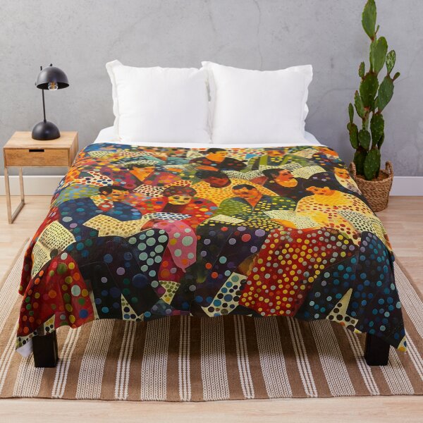 Artikelvorschau, Polka Dot Lesesaal, abstrakte expressionistische Malerei entworfen und verkauft von Neika Shimm Designs.